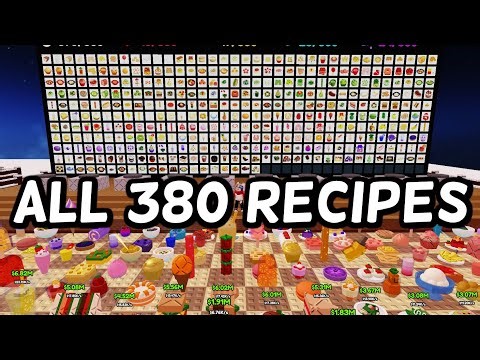 ALL 380 RECIPES in CRAFT FOOD Roblox | How to Cook