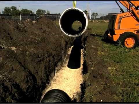 HDPE Pipe Installation Video - HDPE Pipe Trench Preparation