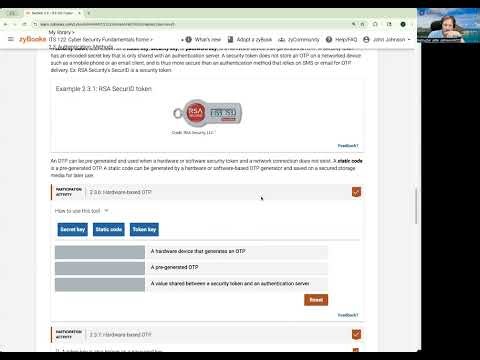 ITS 122 - 2.3 Authentication: Methods