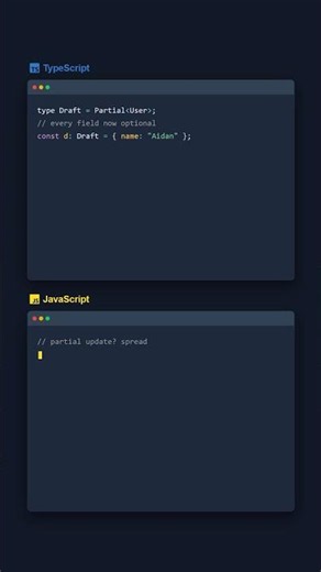 PartialT — TypeScript vs JavaScript