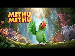 🎥 Mithu Mithu – Animated 3D Parrot Poem for Kids | Litbyte Productions