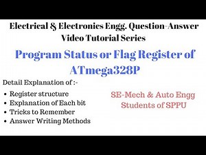 U4 #T4 | Program Status Register or Flag Register of ATmega328P (Arduino) | EEE (2015-Course)
