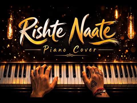 Rishte Naate Piano Cover | Bollywood Piano Instrumental | Romantic Piano Cover