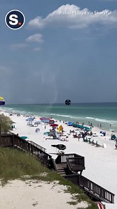 20K views · 134 reactions | A dust devil disrupted a beach day, sending umbrellas and other items high into the air on Blue Mountain Beach in Santa Rosa Beach, Florida, on Wednesday, August 7. | storyful | Facebook
