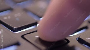 Pressing email key on a laptop
