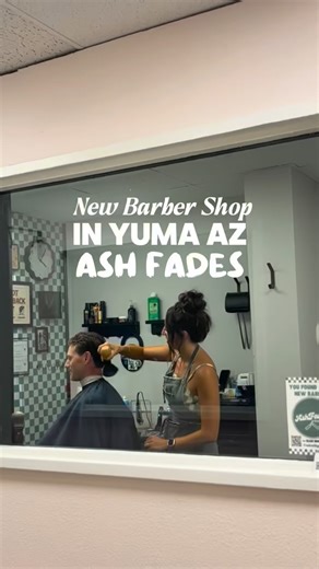 💈New Barber Shop in Downtown!💈 Looking for a sharp, fresh haircut? AshFades Barber Co. has you covered. Ashley brings 14 years of experience to her retro-style shop, giving every client the classic barbershop experience! 💇🏻‍♂️ #downtownyuma #yumaaz #yumaarizona #historicyyma #yuma #yumavibe | Historic Downtown Yuma Guide