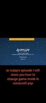 how to change gamemode on minecraft psp