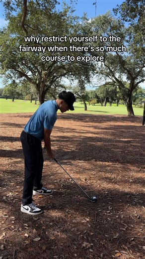 i like taking the scenic route to the hole 😂 #golf #golftok #golfcourse #fyp