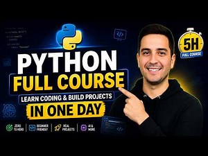 Python Full Course: The Only Python Roadmap You Need: Learn Coding & Build Projects in One Day