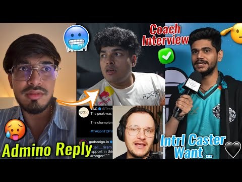 Admino & Ghatak Confident Reply TAG Qualify🖤🥶Coach Interview~TAG In Finals🥵💯Intrl Caster On TAG🇮🇳🫡