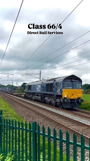 Class 66/4 ~ DRS #railenthusiast #train #railwaycontent #trainspotting #railway #freight t