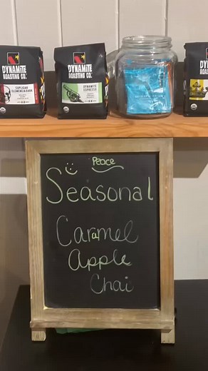 At Misty Morning coffee we use only local local coffee roaster Dynamite Coffee for all our coffee drinks | Misty Morning Coffee