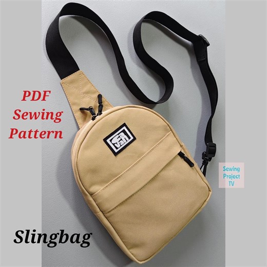Sling Bag PDF Sewing Pattern: Video Tutorial, Instant Download - Etsy