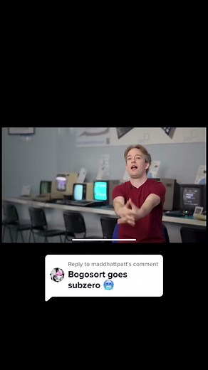 Replying to @maddhattpatt bogosort goes HARD #algorithm #algoritmotiktok #math #computerscience #cs #fyp #fypシ