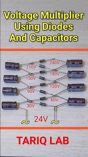 How To Make Voltage Multiplier Using Capacitors And Diodes