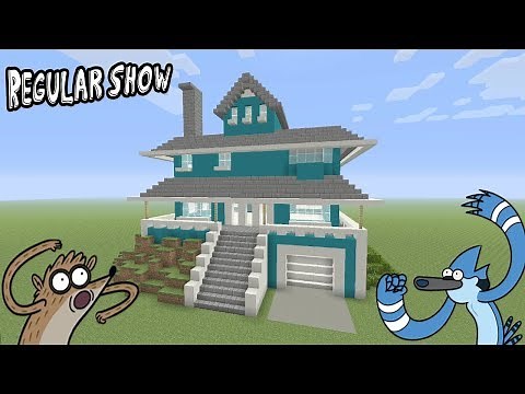 Minecraft Tutorial: How To Make The Regular Show House "Regular Show"
