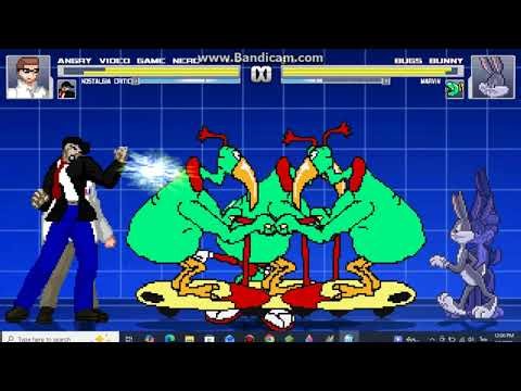 Mugen #2: Angry Video Game Nerd & Nostalgia Critic vs Bugs Bunny & Marvin the Martian