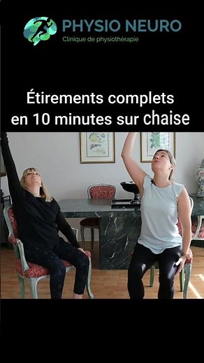 Étirements complets sur chaise en 10 minutes!
