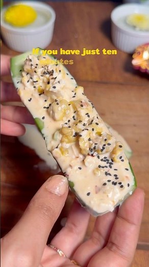 Easy 5-Minute Weight Loss Recipe | ZERO OIL CUCUMBER BOATS 🥒 | High Protein Snack for Fat Loss