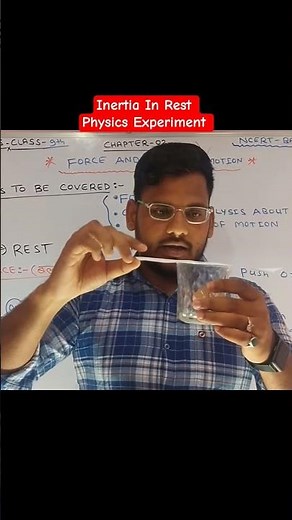 Physics Experiment 😃💥 Inertia In Rest 🤨⭐ #viral #jeephysics #expermient #physicsexperiment #explore