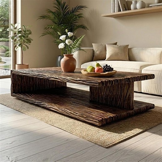 Natural Rustic Unique Wood Table Reclaimed Wooden Tables Custom Handcrafted Live Edge Table - Etsy