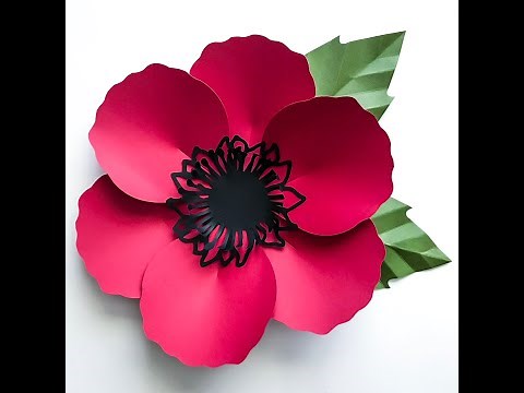 Quick Assembly of Poppy Paper Flower