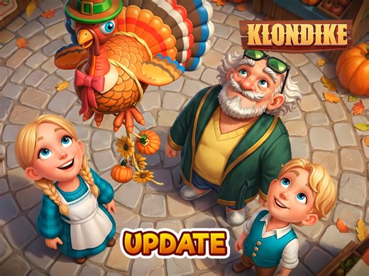 Happy Thanksgiving, Klondikers! 💖 Let’s celebrate together at… 🍁 𝐀𝐔𝐓𝐔𝐌𝐍 𝐅𝐄𝐒𝐓𝐈𝐕𝐀𝐋 🍁 ⏳ Autumn Festival is a temporary location near your home station that will close on 𝐃𝐞𝐜𝐞𝐦𝐛𝐞𝐫 𝟑, 𝟐𝟑:𝟓𝟗 𝐏𝐃𝐓. The land has 1 level and 1 major goal: - Decorate all Haystacks. ✨ 𝐂𝐑𝐀𝐍𝐁𝐄𝐑𝐑𝐘 𝐆𝐀𝐙𝐄𝐁𝐎 ✨ There will be more Harvest in the location, it is needed to complete the Cranberry Gazebo festive buildings. You will get another festive building for 70% clearing of Autumn Fe