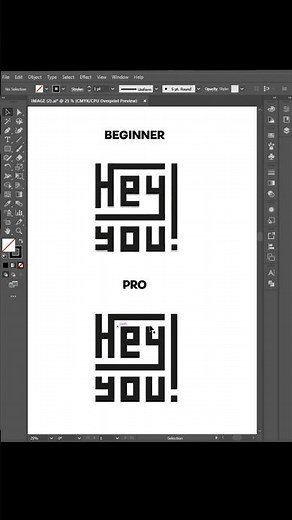 Adobe Illustrator 2026 – Draw Logos from Squares in Seconds! 🔥 #shorts #viral #youtubeshorts