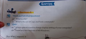 Questions on Basic Computer ConceptsWhat is a file?What is t... | Filo