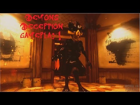 Demons Deception Gameplay No Deaths! | Dark Deception/Bendy Fangame!