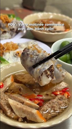Le bánh cuốn, c'est toute la délicatesse de la cuisine de rue vietnamienne en une seule bouchée 😋