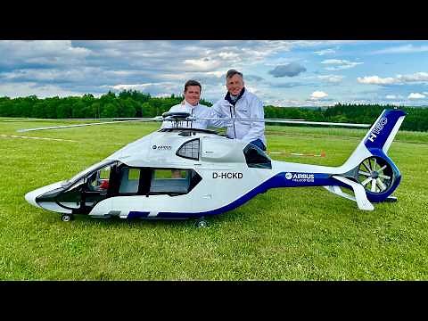 Brand new Giant AIRBUS H160 from Helifactory | Beautiful 40k RC Helicopter | First public flight