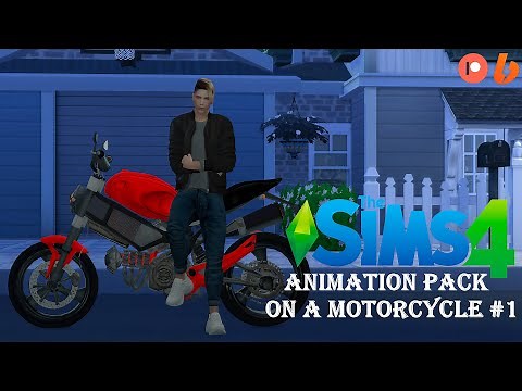 Sims 4 | Animation pack on a motorcycle #1 (DOWNLOAD)
