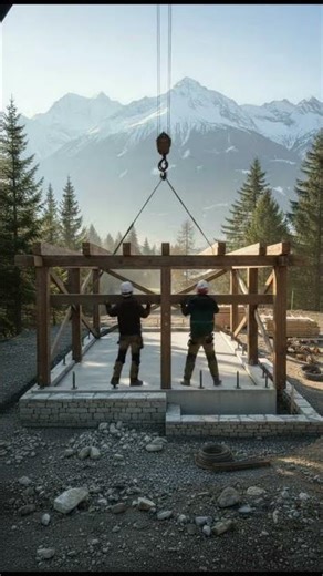 Construction : Traditional Swiss Timber Chalet Build — Swiss Alps (Switzerland)