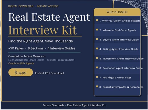Real Estate Agent Interview Kit | How to Choose a Realtor | Questions to Ask, Scorecards, PDF - Etsy