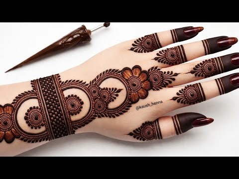Very simple unique style mehndi design for back hand|new easy mehndi design 2026 | mehandi designs|