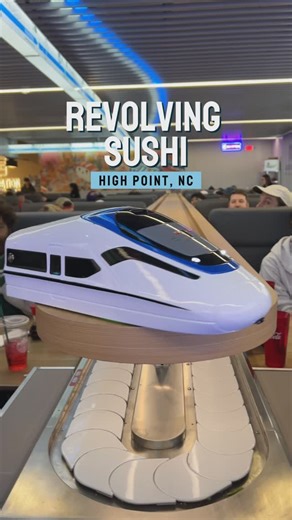 NC & TX Food+Travel | Linda on Instagram: "There’s a Brand New Revolving Sushi in High Point, North Carolina. Shinjuku Station Revolving Sushi (@shinjukusushihp ) is named for subway station in one of Tokyo’s, a major transportation hub in the vibrant entertainment district of Shinjuku. If you’re like me and always missing Japan, satisfy a little of your wanderlust by checking them out! It’s all-you-can-eat sushi. Lunch price is $17.99 and dinner and weekend are $27.99. You can choose your bites