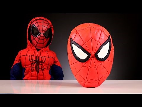 Giant Spider-Man Surprise Egg made of Play Doh​​​ Toys