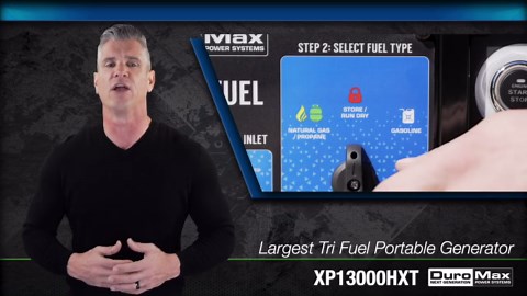 DUROMAX 13,000-Watt/10,500-Watt Tri-Fuel Remote Start Gasoline Propane Natural Gas Portable Generator with CO Alert XP13000HXT