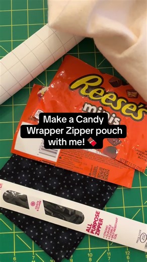 Create a Candy Wrapper Zipper Pouch Tutorial