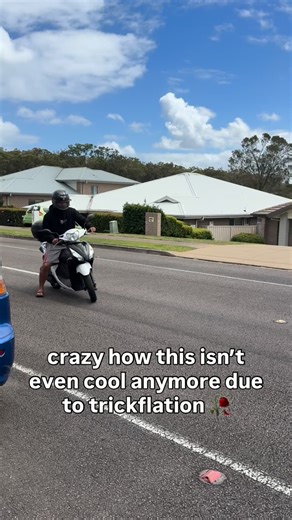 Lads on Boards on Instagram: "It was cool back in my day 😭 #moped #motorbike #bike #jump #trick"