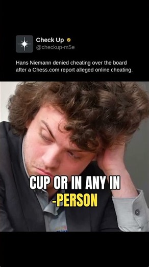 Hans Niemann denied cheating over the board after a Chess.com report alleged online cheating.