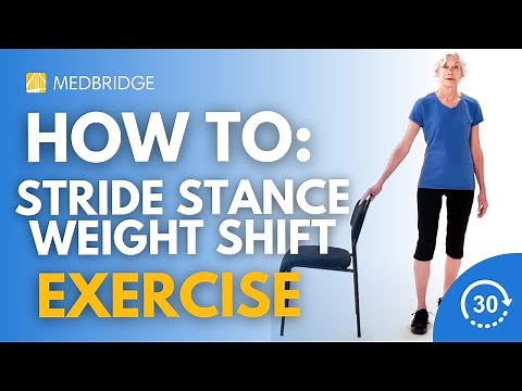 How to Do a Stride Stance Weight Shift Exercise | 30 Seconds | MedBridge