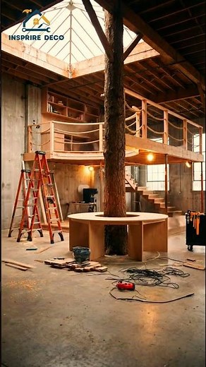 You Won’t Believe This Indoor Treehouse Office 🌿 Unreal Transformation