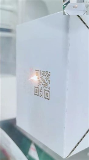 Permanent & Scannable: Why CO_2 Laser is Perfect for Cardboard QR Codes#markingmachine #laser#cnc