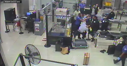 Video shows attack on TSA agent at MIA