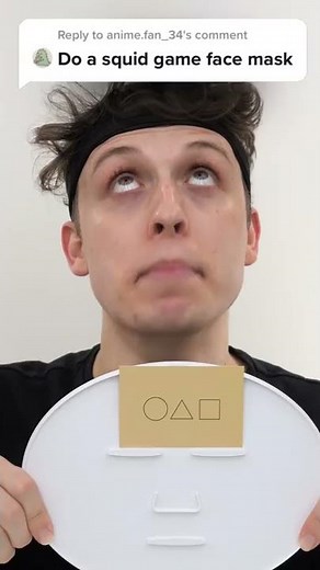 SQUID GAME RED LIGHT GREEN LIGHT FACE MASK #shorts