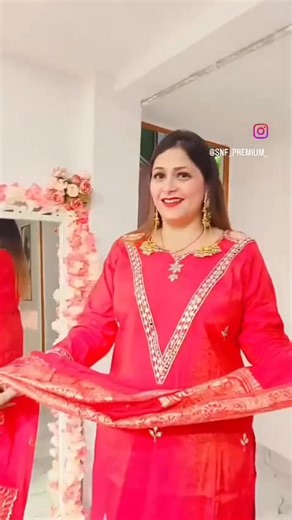 Red means Karwa chauth 🤩🥰 Premium Georgette suit with rel mirror handwork 🎊 Book for ₹1111/- Only 🛍️🛒 Book now on WhatsApp on 91-9205968438 🛍️🥰 Size M to 3XL 🤩 fabric - Soft Shiffon Premium Georgette #StyleandFashion #StyleandFashionbyIndu #karwachauth #karvachauthspecial #suitsforwomen #redsuit❤️🌺🌹💃🏾 #diwali #navrati #red #suit #georgettesuits #trending #viral | Style & Fashion