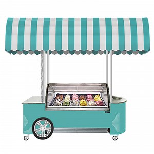 [Hot Item] Bicycle Ice Cream Vending Cart with Freezer for Sale