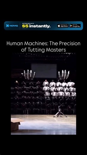 @factorymuse on Instagram: "What you’re seeing is precision that rivals any computer program—but it’s all human. This performance comes from Urban Theory, a crew specializing in “Tutting,” a dance style that forms intricate geometric patterns using only hands and arms at strict 90-degree angles. Every movement is calculated, trained to flow with mechanical accuracy, almost like programming your own body. The result looks like a digital glitch or a perfectly timed visual effect, but it’s pure hum